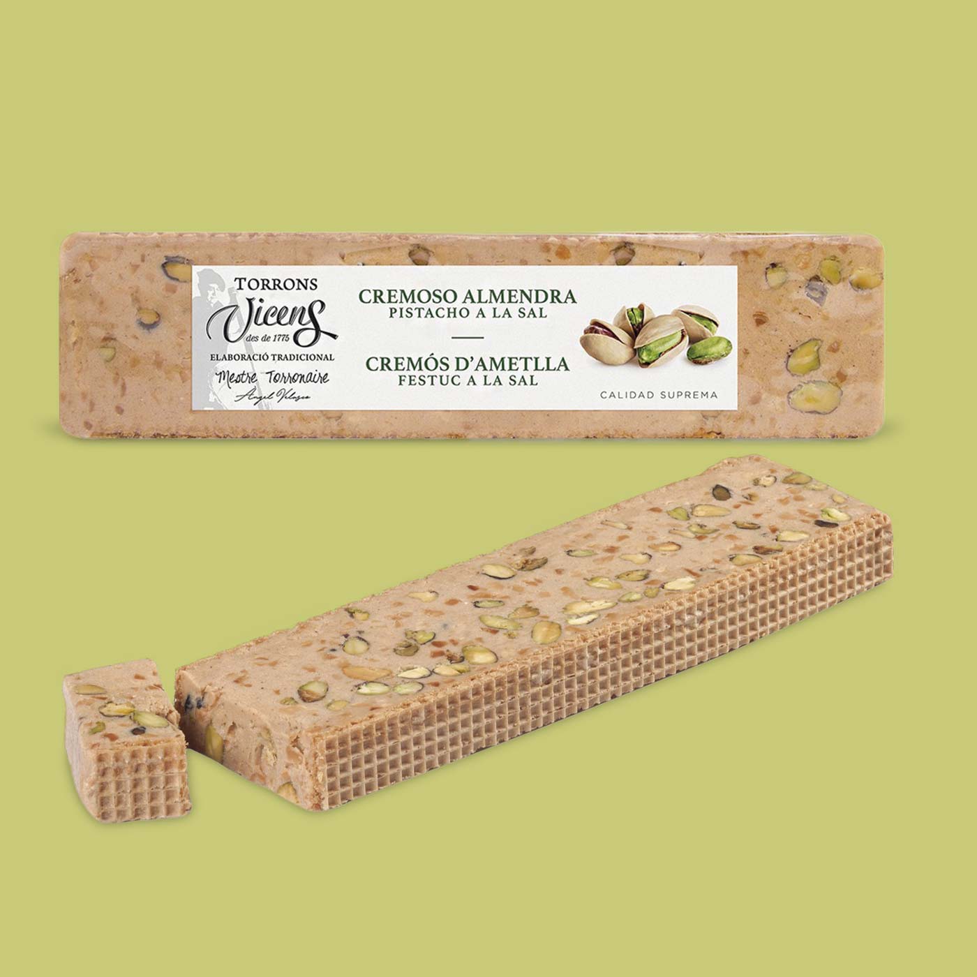 Vicens »Creamy Almond Nougat with Pistachios and Salt«