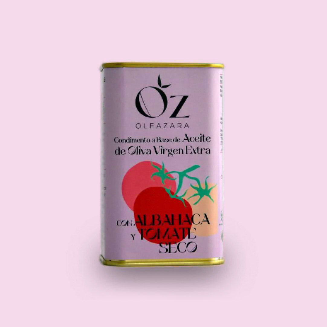 »Oleazara« Natives Olivenöl Extra mit Basilikum und getrockneter Tomate
