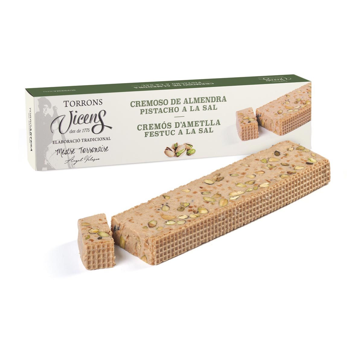 Vicens »Creamy Almond Nougat with Pistachios and Salt« Gift Box