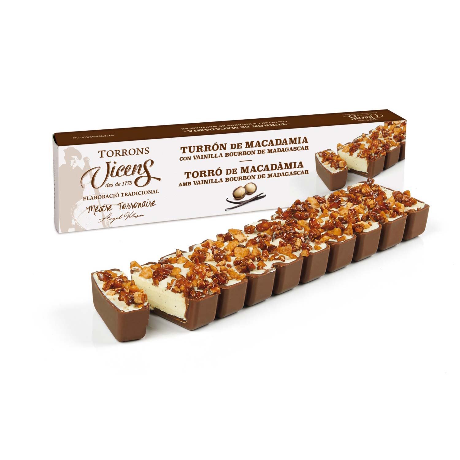 Vicens »Macadamia nougat with Bourbon vanilla from Madagascar«