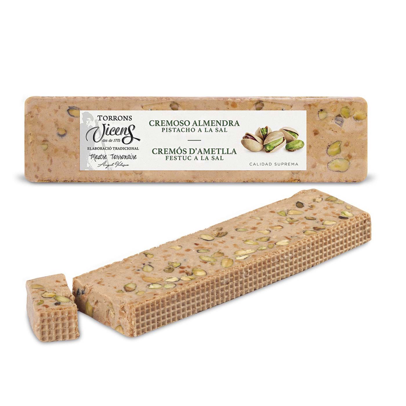 Vicens »Creamy Almond Nougat with Pistachios and Salt«